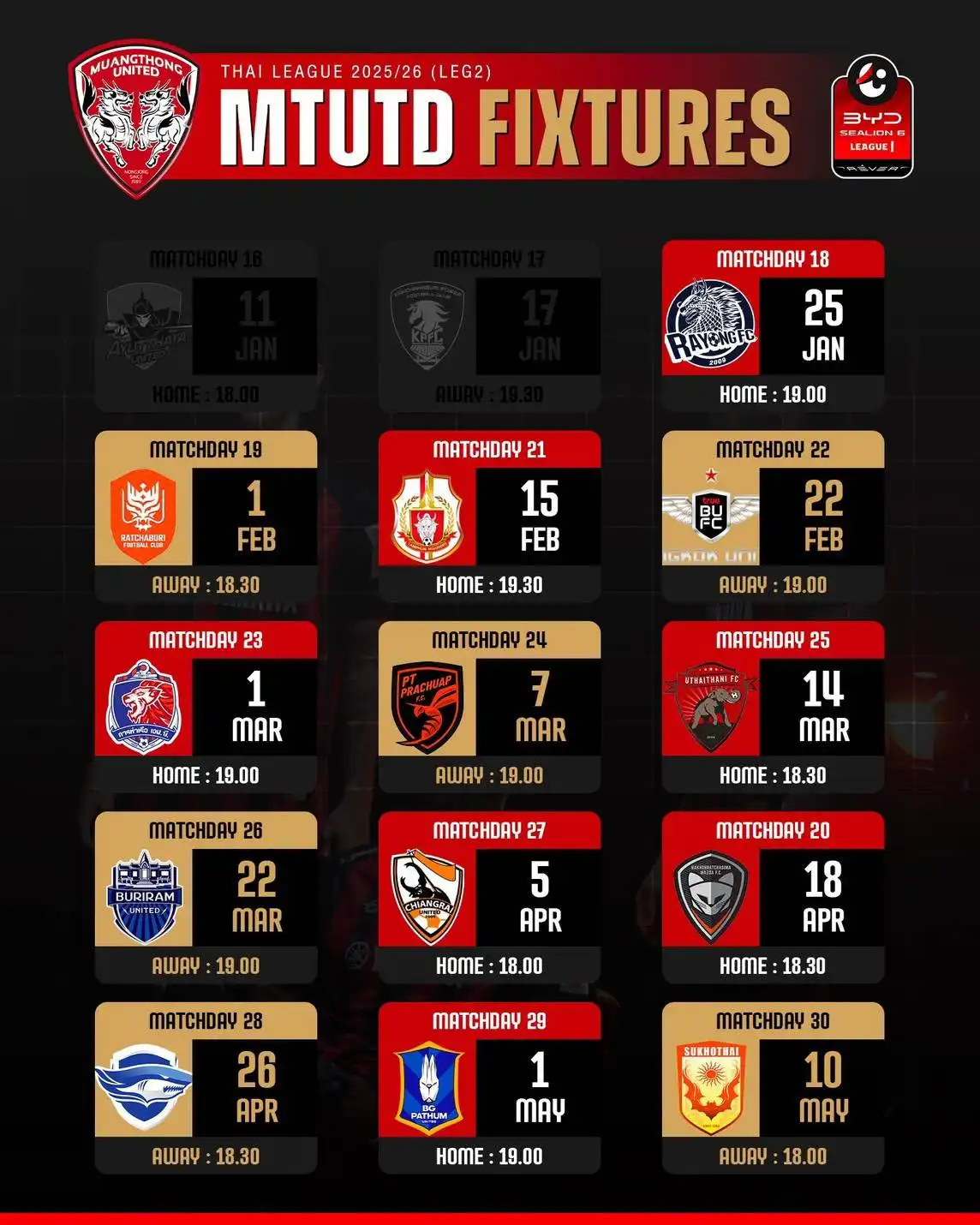 Fixture Update – Korat Match Rescheduled to April 18 | February Break for Recovery | Popp Integration Under Coach Ivanković